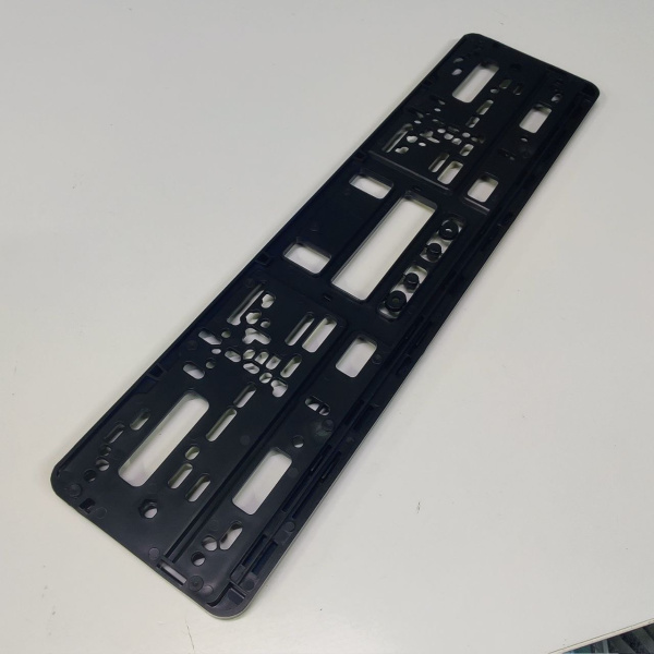 Рамка с планкой для номера автомобиля 527 х 134 мм, Полипропилен + ABS пластик